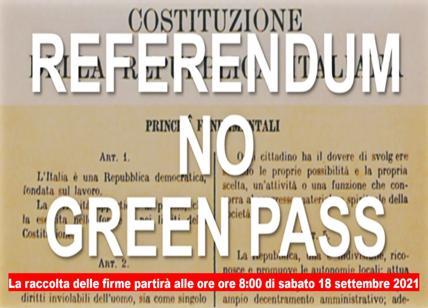 Proposta per la raccolta di firme sul territorio comunale del Referendum “NO GREEN PASS”, annunciata nella Gazzetta Ufficiale n°223 del 17/092021.”